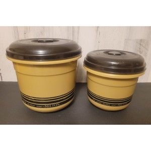 Vintage Milton Seal Fresh Kitchen Containers - Set Of 2 With Lids